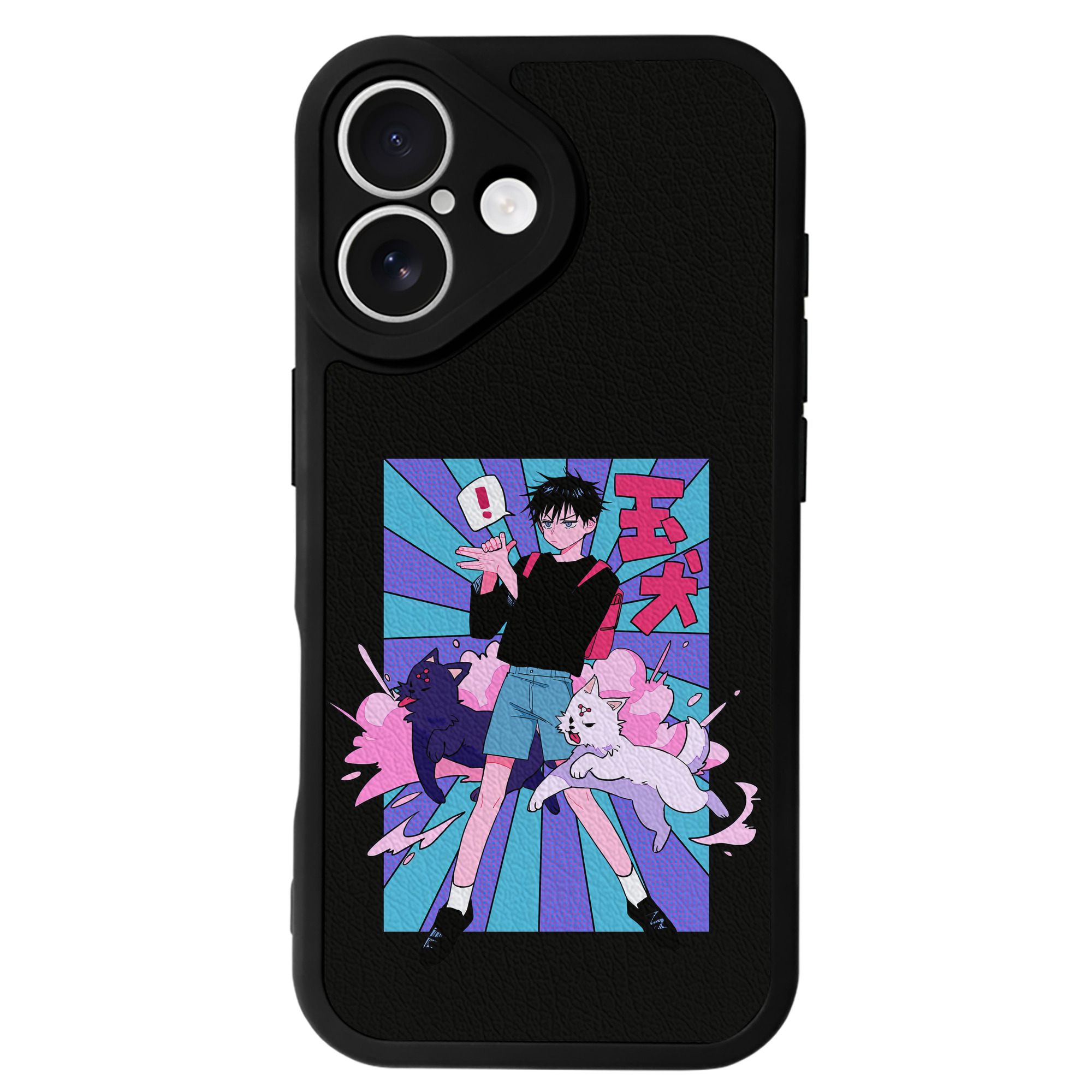 （画像用） 呪術廻戦 Jujutsu Kaisen 【iPhone 16シリーズ対応】シリコンスマホケース（レザー調） 材質：シリコン